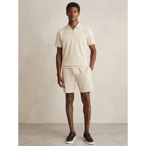 REISS ALBANY Textured Half Zip Polo Shirt